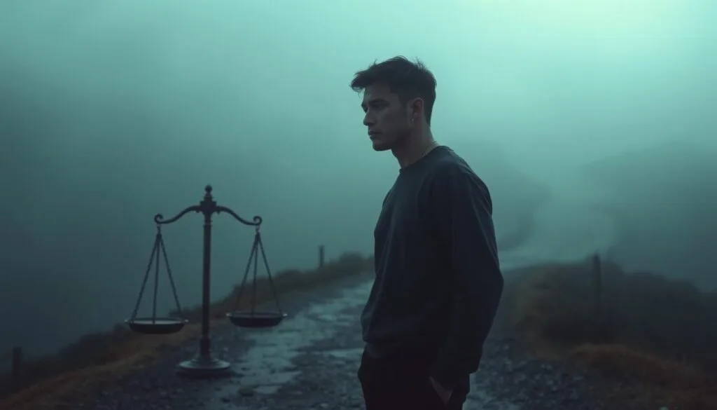 A person in deep thought, standing at a crossroads, with the path ahead obscured by a dense fog. The lighting is soft and moody, casting subtle shadows that accentuate the character's contemplative expression. In the foreground, a set of scales symbolizes the need to balance various aspects of life. In the background, a winding trail represents the challenges and obstacles that must be navigated. The overall atmosphere conveys a sense of introspection and determination to overcome the lifestyle challenges that lie ahead. A person in deep thought, standing at a crossroads, with the path ahead obscured by a dense fog. The lighting is soft and moody, casting subtle shadows that accentuate the character's contemplative expression. In the foreground, a set of scales symbolizes the need to balance various aspects of life. In the background, a winding trail represents the challenges and obstacles that must be navigated. The overall atmosphere conveys a sense of introspection and determination to overcome the lifestyle challenges that lie ahead.