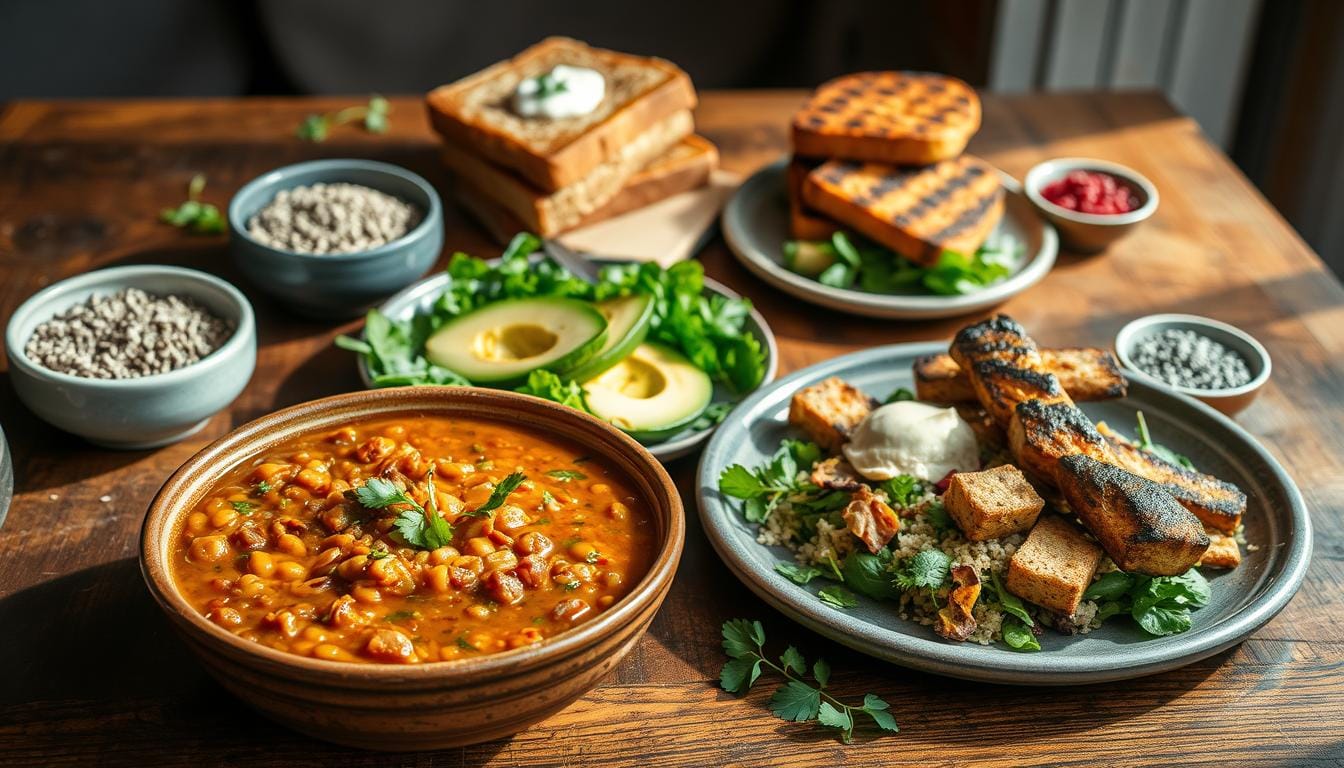 vegan high protein meals